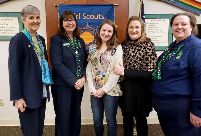 Scene Setter -- Girl Scout Julia Tilton